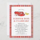 Lobster Boil Clambake Summer Party Cookout Kaart (Voorkant)