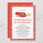 Lobster Boil Clambake Summer Party Cookout Kaart (Voorkant / Achterkant)