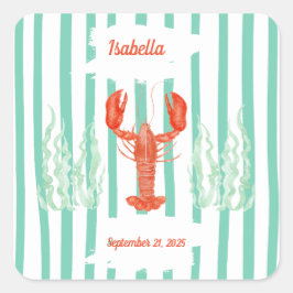 Lobster Boil Party Sticker - Vis en zeevruchten vi