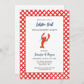 Lobster Boil Seafood verlofpartij Kaart (Voorkant / Achterkant)