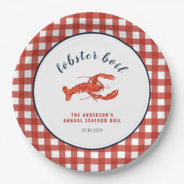 Lobster boil Summer Family Reunion Papieren Bordje