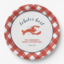 Lobster boil Summer Family Reunion Papieren Bordje