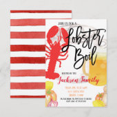Lobster Boil Uitnodiging (Voorkant / Achterkant)