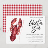Lobster Boil Uitnodiging (Voorkant / Achterkant)