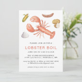 Lobster Boil | Uitnodiging van de Kooppartij (Staand voorkant)