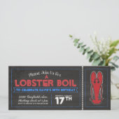 Lobster Boil-uitnodigingen Kaart (Staand voorkant)