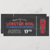 Lobster Boil-uitnodigingen Kaart (Voorkant / Achterkant)