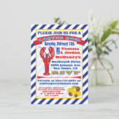 Lobster Boil-uitnodigingen Kaart (Staand voorkant)