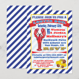 Lobster Boil-uitnodigingen Kaart