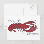 Lobster Briefkaart (Voorkant / Achterkant)