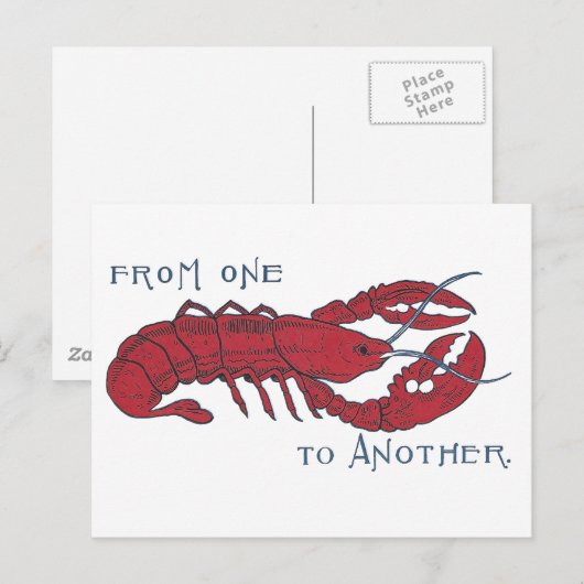  Lobster Briefkaart (Voorkant / Achterkant)