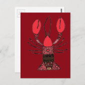 Lobster Briefkaart (Voorkant / Achterkant)