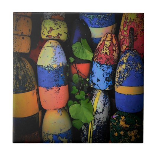 Lobster Buoy Tile Tegeltje (Voorkant)