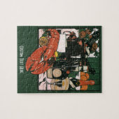Lobster Champagne Fancy partij Legpuzzel (Horizontaal)