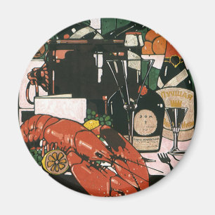 Lobster Champagne Fancy partij Magneet