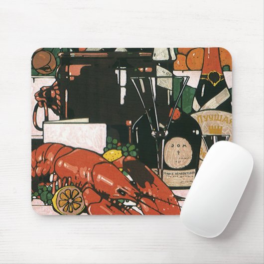 Lobster Champagne Fancy partij Muismat (Met muis)