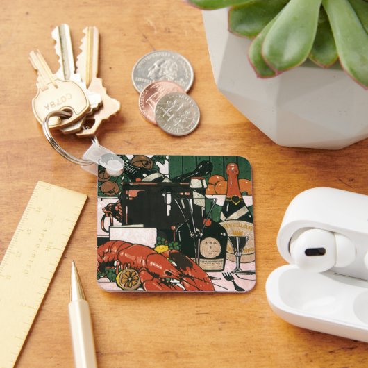 Lobster Champagne Fancy partij Sleutelhanger (Bureau)
