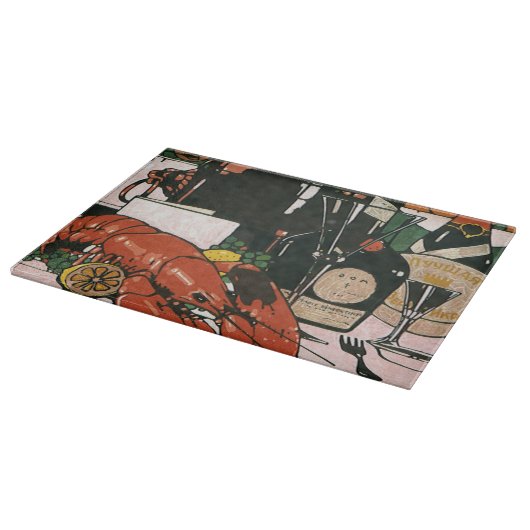 Lobster Champagne Fancy partij Snijplank (Hoek)