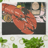  Lobster Champagne Fancy partij Theedoek (Gevouwen)