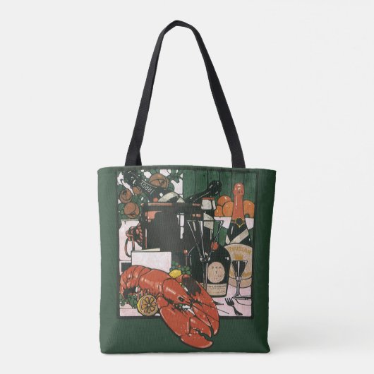 Lobster Champagne Fancy partij Tote Bag (Achterkant)