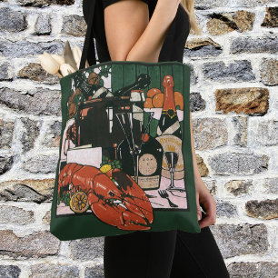  Lobster Champagne Fancy partij Tote Bag