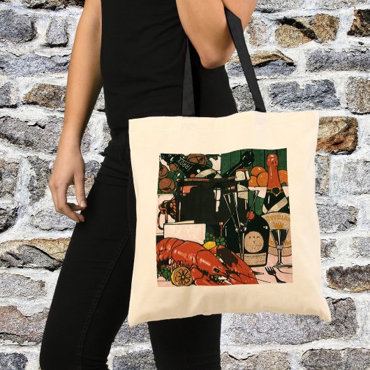  Lobster Champagne Fancy partij Tote Bag
