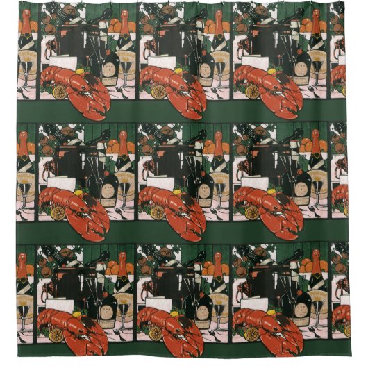 Lobster Champagne, Fancy partij van legant Douchegordijn (Voorkant)