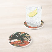  Lobster Champagne Fancy partij Zandsteen Onderzetter (Zijkant)