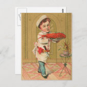Lobster Chef  Food and Art Briefkaart (Voorkant / Achterkant)
