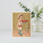 Lobster Chef  Food and Art Briefkaart (Staand voorkant)