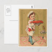 Lobster Chef  Food and Art Briefkaart (Voorkant / Achterkant)