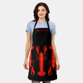 Lobster Chef Personalize Apron Schort (Gedragen)