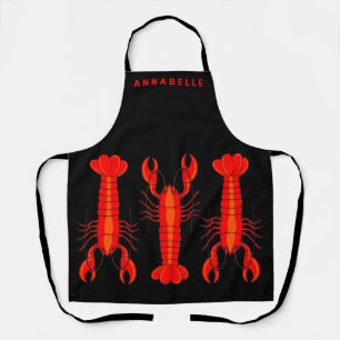 Lobster Chef Personalize Apron Schort