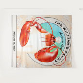 Lobster Chef Seafood Event Backdrop Wandkleed (Voorkant (horizontaal))