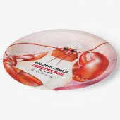 Lobster Chef Seafood Event Paper Borden Papieren Bordje (Gekanteld)