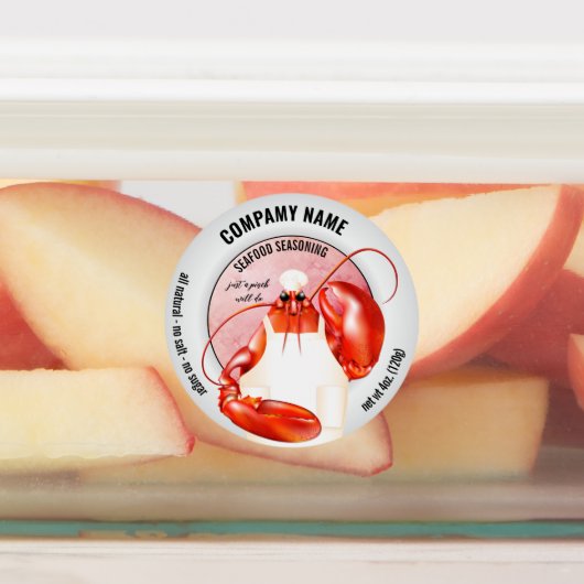 Lobster Chef Seafood Spice Labels (Aangebracht)