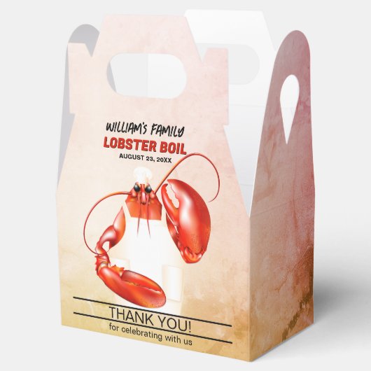 Lobster Chef Seafood Theme Bedankdoosjes (Geopend)