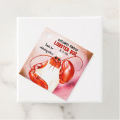 Lobster Chef Seafood Theme Bedankjes Labels (In situ)
