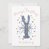Lobster Christmas Card Kaart (Voorkant)