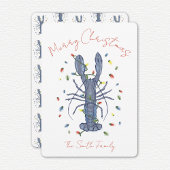 Lobster Christmas Card Kaart