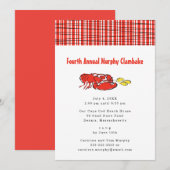Lobster Clambake Summer Cookout Kaart (Voorkant / Achterkant)