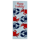 Lobster Crab Masculine Custom Occasion Gift Bag Wijn Cadeautas (Voorkant)