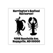 Lobster Crab Seafood Company Adres Rubberstempel (Afrduk)