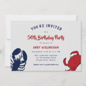 Lobster Crab Zijne verjaardag Nobelprijsdag voor z Kaart (Voorkant)