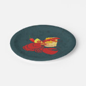 Lobster Crawfish Boil Summer Party Papieren Bordje (Gekanteld)