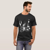 Lobster Crawfish Holding Beer Bottle Funny Crayfis T-shirt (Voorkant volledig)