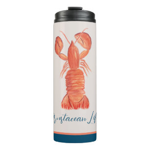 Lobster Crawfish Waterverf schaaldieren Thermosbeker