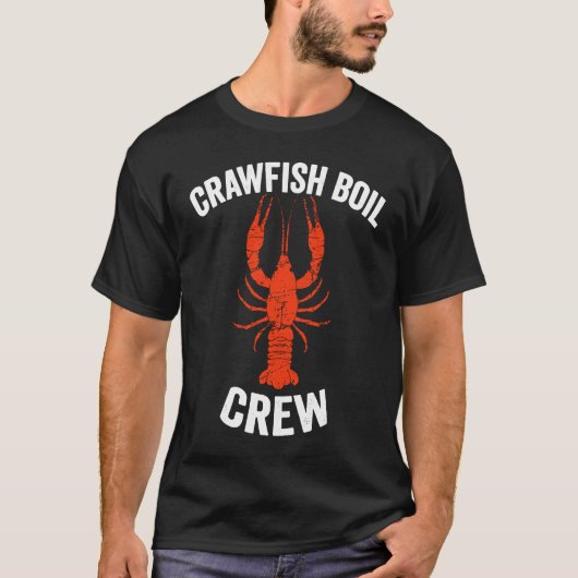 Lobster Crayfish Mardi Gras Matching Tee Crawfish  T-shirt (Voorkant)