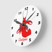 Lobster Design Personalised Ronde Klok (Hoek)