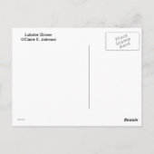 Lobster Dinner Briefkaart (Achterkant)